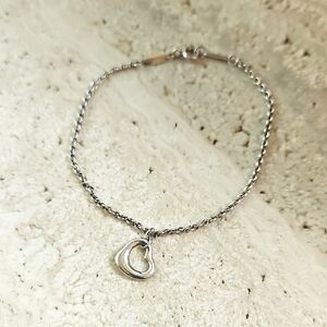 Tiffany & Co Elsa Peretti Heart Charm Bracelet